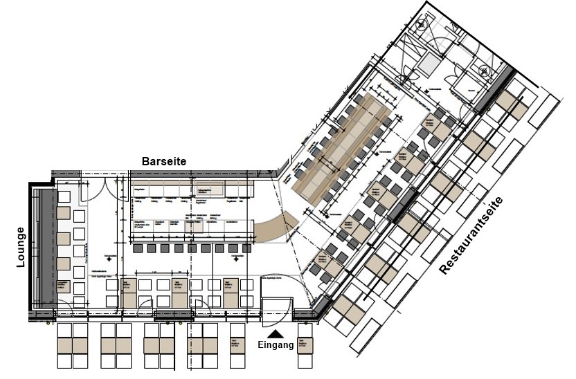 Raumplan Lehel Bar München